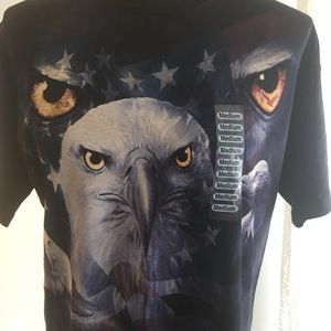 🇺🇸3/$20 NEW Patriotic American eagle and flag T-shirt